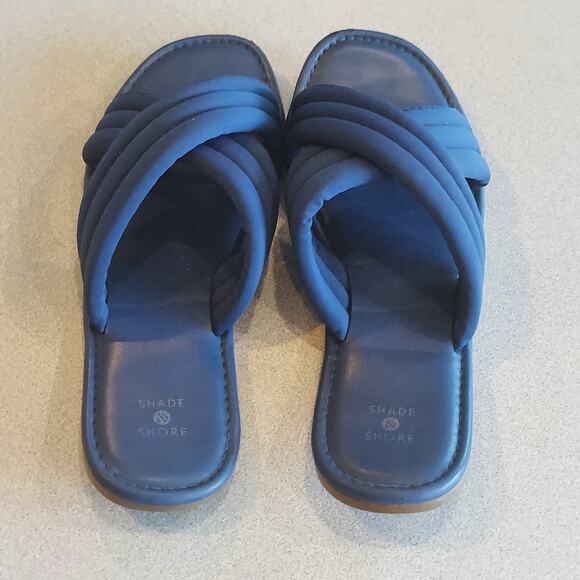 Shade & Shore Sandals Womens Size 10 Slip On Summer Beach Shoe - Picture 3 of 8